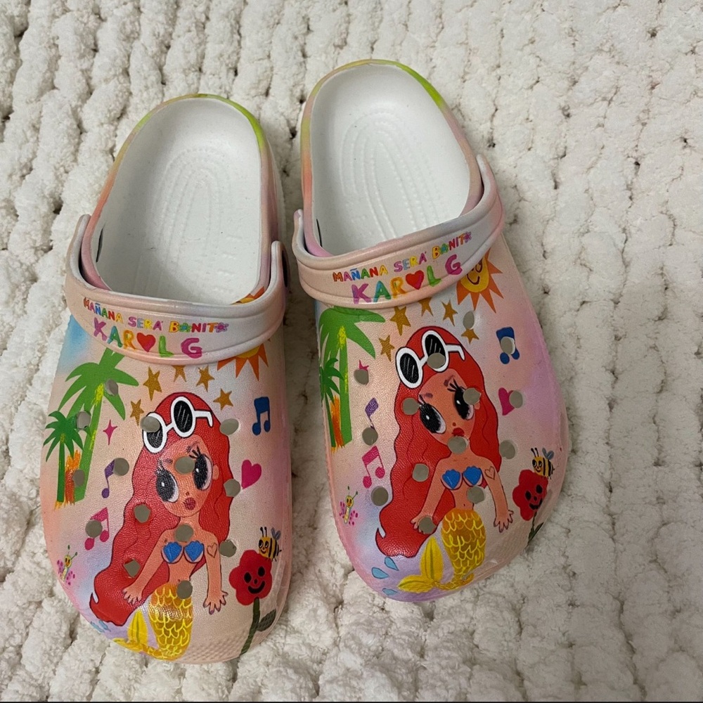 Karol G merch croc sandals
